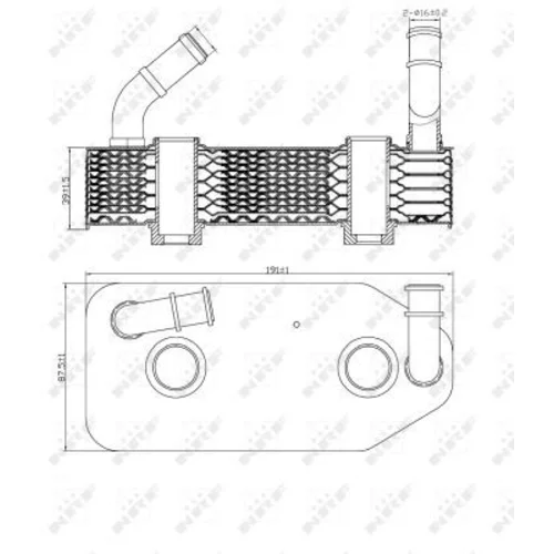 Chladič oleja automatickej prevodovky 31186 /NRF/ - obr. 2