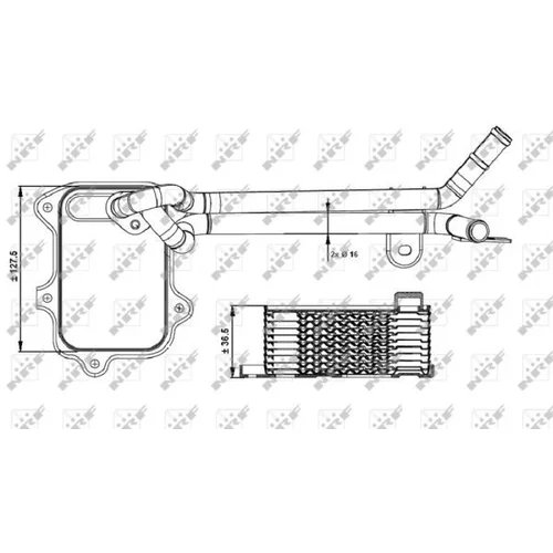 Chladič motorového oleja 31261 /NRF/ - obr. 4