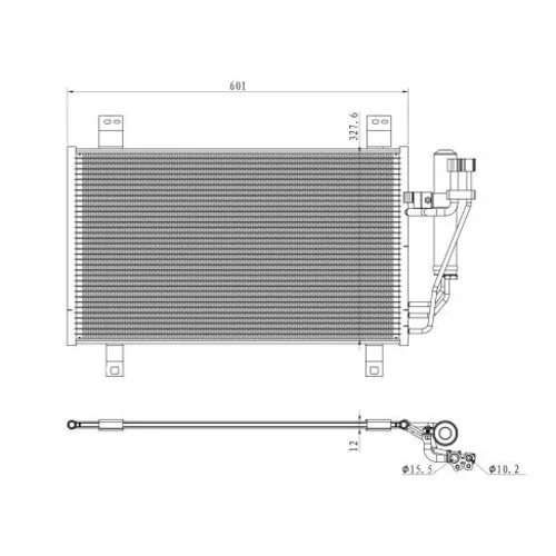Kondenzátor klimatizácie 350361 /NRF/ - obr. 5