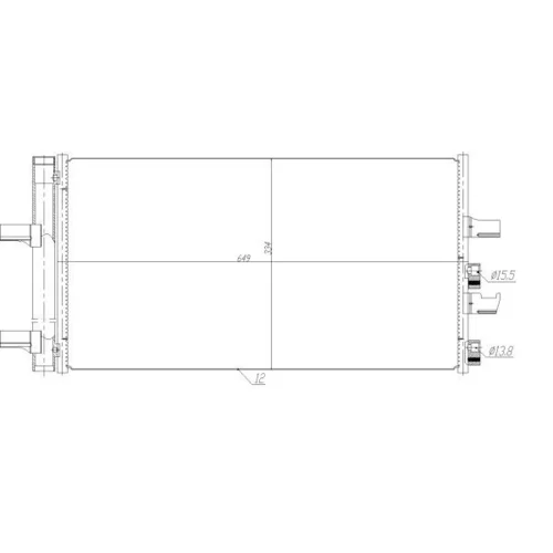 Kondenzátor klimatizácie 350474 /NRF/ - obr. 5