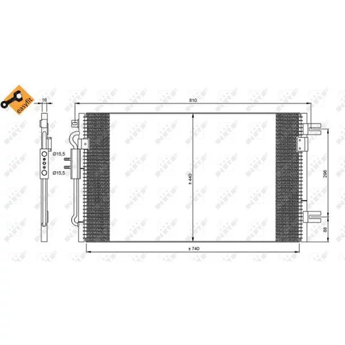 Kondenzátor klimatizácie 35799 /NRF/ - obr. 5
