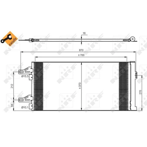 Kondenzátor klimatizácie 35895 /NRF/ - obr. 5