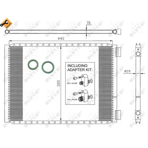 Kondenzátor klimatizácie 35952 /NRF/ - obr. 5