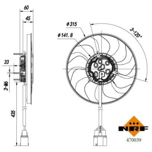 Ventilátor chladenia motora 470039 /NRF/ - obr. 5