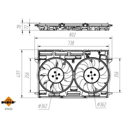Ventilátor chladenia motora 470122 /NRF/ - obr. 5