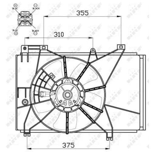 Ventilátor chladenia motora 47551 /NRF/ - obr. 2