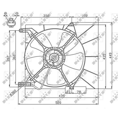 Ventilátor chladenia motora 47751 /NRF/ - obr. 4