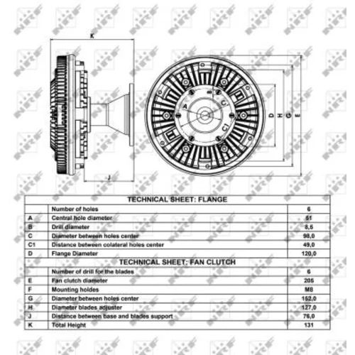 Spojka ventilátora chladenia 49052 /NRF/ - obr. 4
