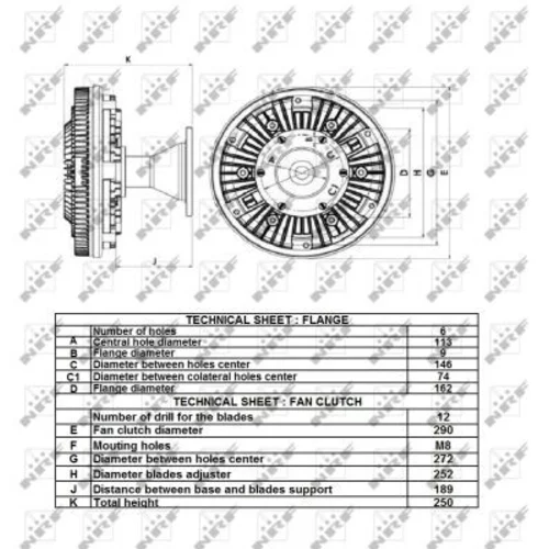 Spojka ventilátora chladenia 49159 /NRF/ - obr. 4
