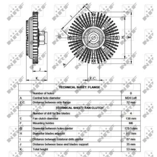 Spojka ventilátora chladenia 49516 /NRF/ - obr. 4