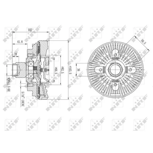 Spojka ventilátora chladenia 49596 /NRF/ - obr. 4
