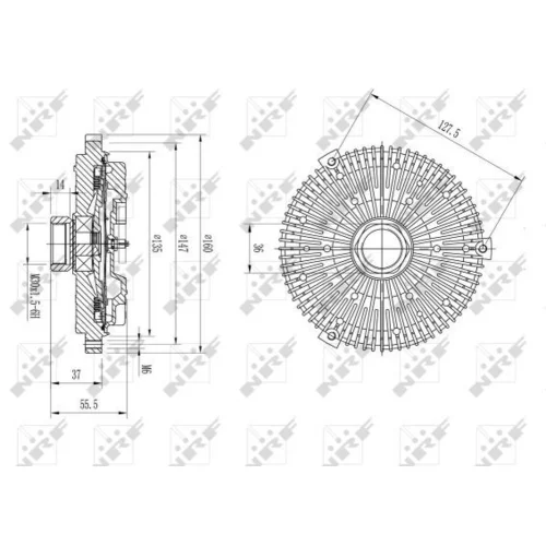 Spojka ventilátora chladenia 49622 /NRF/ - obr. 4