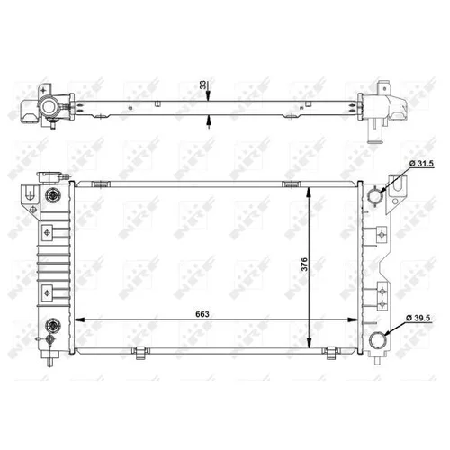 Chladič motora 50238 /NRF/ - obr. 4