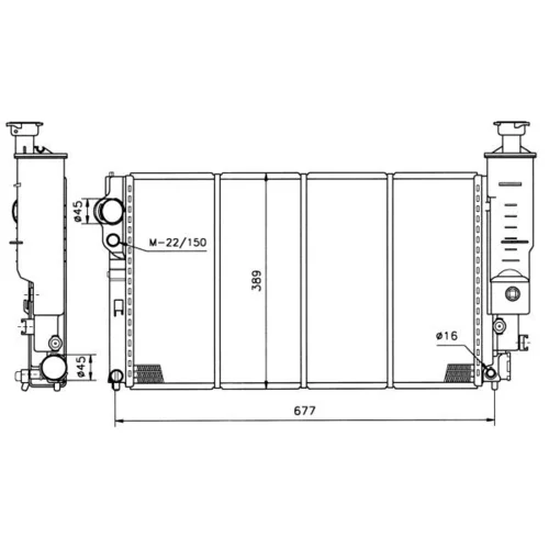 Chladič motora 50400 /NRF/ - obr. 3