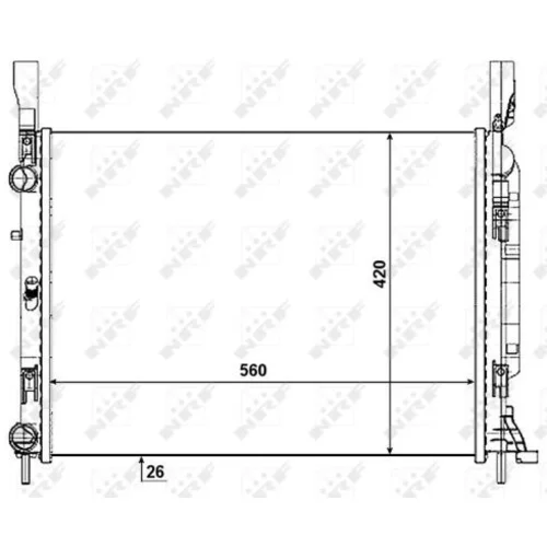 Chladič motora 53004 /NRF/ - obr. 4