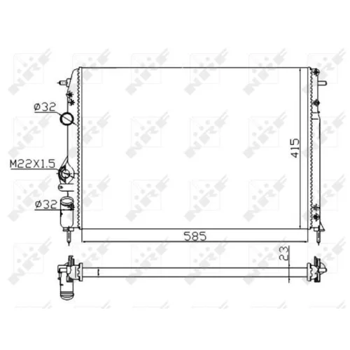 Chladič motora 58175A /NRF/ - obr. 4