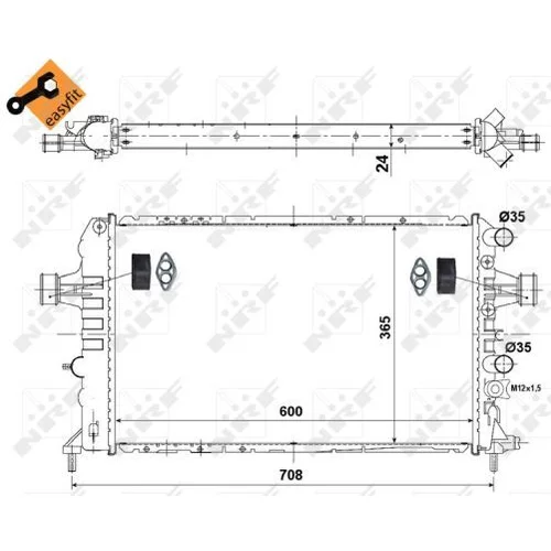 Chladič motora 58355 /NRF/ - obr. 4