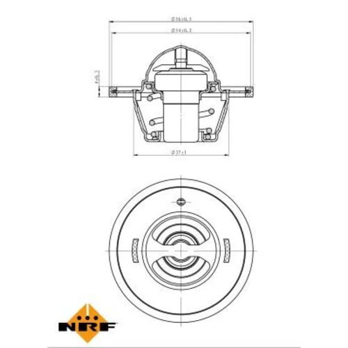 Termostat chladenia 725183 /NRF/ - obr. 4