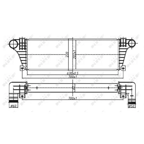 Chladič plniaceho vzduchu 30097 /NRF/ - obr. 4