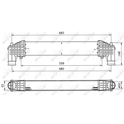Chladič plniaceho vzduchu 30108A /NRF/ - obr. 4