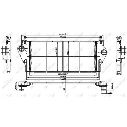 Chladič plniaceho vzduchu 30432 /NRF/ - obr. 4