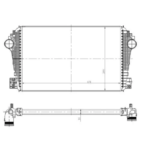 Chladič plniaceho vzduchu 309038 /NRF/ - obr. 4