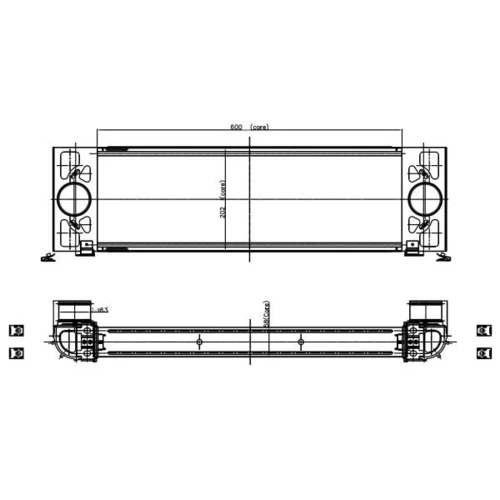 Chladič plniaceho vzduchu 309039 /NRF/ - obr. 4