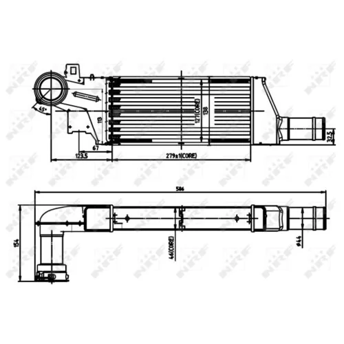 Chladič plniaceho vzduchu 30903 /NRF/ - obr. 4