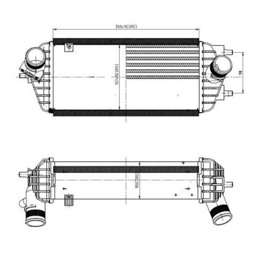 Chladič plniaceho vzduchu 309053 /NRF/ - obr. 4