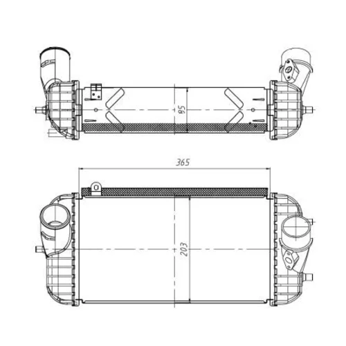 Chladič plniaceho vzduchu 309066 /NRF/ - obr. 4