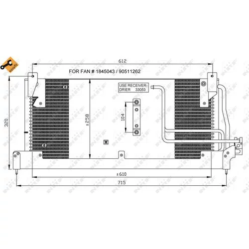 Kondenzátor klimatizácie 35218 /NRF/ - obr. 5