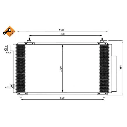 Kondenzátor klimatizácie 35576 /NRF/ - obr. 5
