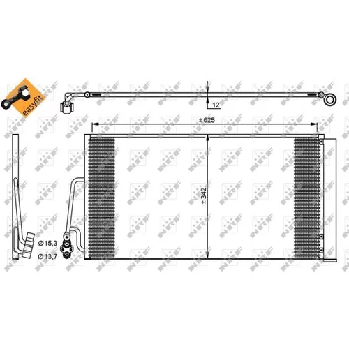 Kondenzátor klimatizácie 35898 /NRF/ - obr. 5