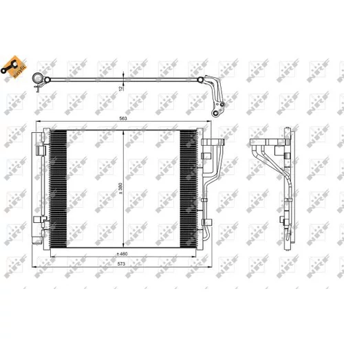Kondenzátor klimatizácie 35986 /NRF/ - obr. 2