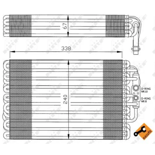 Výparník klimatizácie 36034 /NRF/ - obr. 5