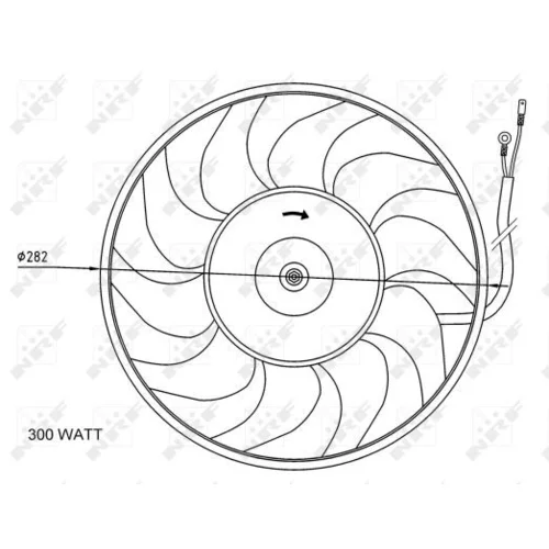 Ventilátor chladenia motora 47072 /NRF/ - obr. 4