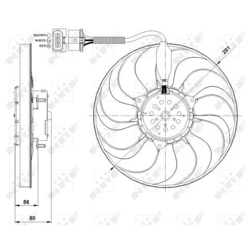 Ventilátor chladenia motora 47392 /NRF/ - obr. 1