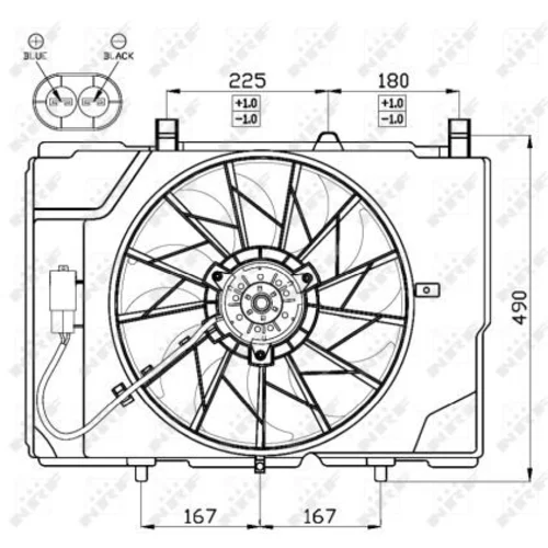 Ventilátor chladenia motora 47466 /NRF/ - obr. 2