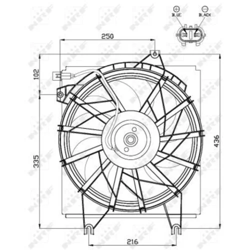 Ventilátor chladenia motora 47499 /NRF/ - obr. 2