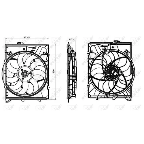 Ventilátor chladenia motora 47863 /NRF/ - obr. 4
