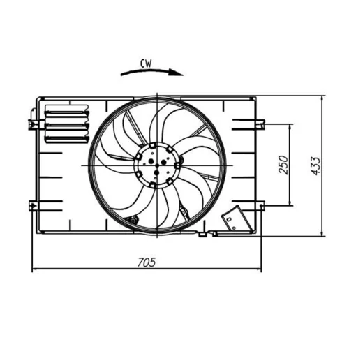 Ventilátor chladenia motora 47927 /NRF/ - obr. 4