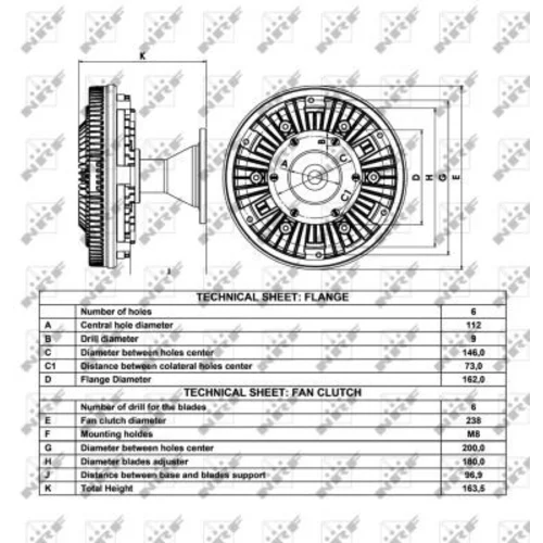 Spojka ventilátora chladenia 49028 /NRF/ - obr. 4