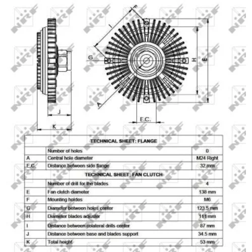 Spojka ventilátora chladenia 49520 /NRF/ - obr. 4