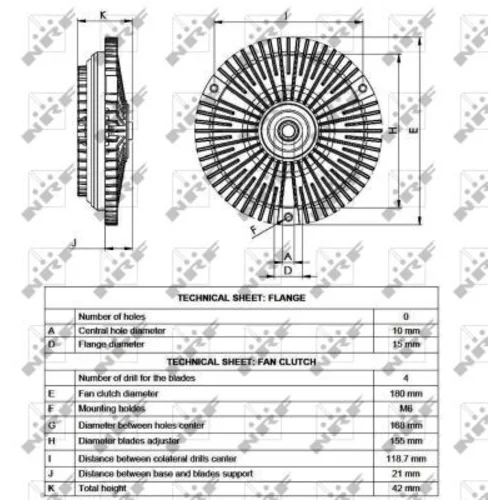 Spojka ventilátora chladenia 49533 /NRF/ - obr. 4