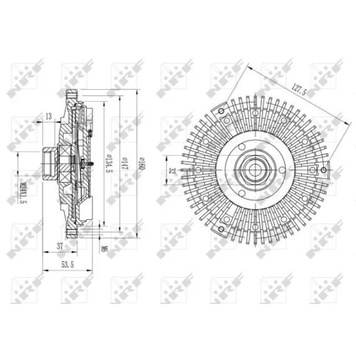 Spojka ventilátora chladenia 49568 /NRF/ - obr. 4
