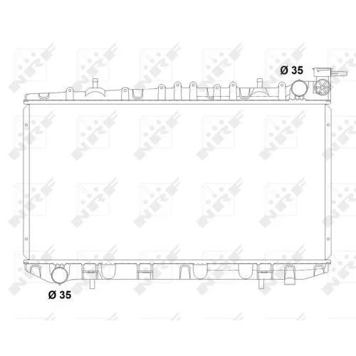 Chladič motora 503497 /NRF/ - obr. 3