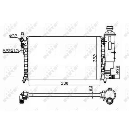 Chladič motora 50471 /NRF/ - obr. 3
