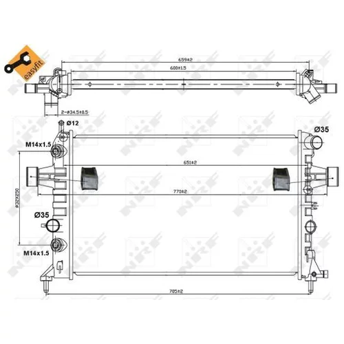 Chladič motora 50562 /NRF/ - obr. 4