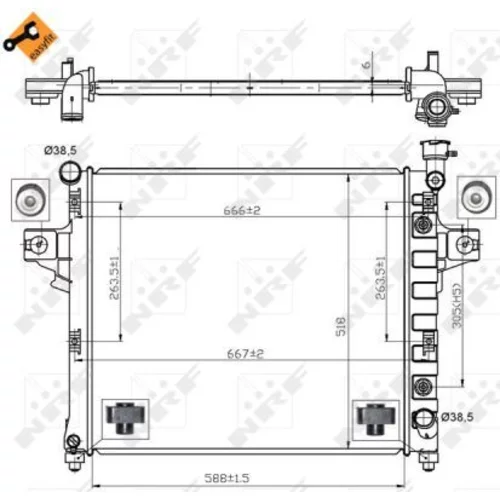 Chladič motora 53031 /NRF/ - obr. 2