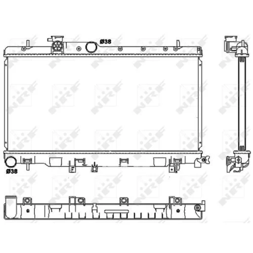 Chladič motora 53038 /NRF/ - obr. 4